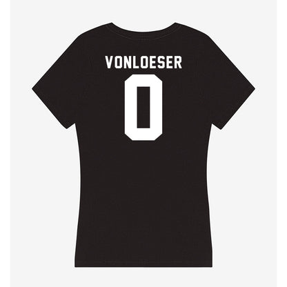 Siena - NCAA Women's Soccer : Addison VonLoeser - Women's V-Neck T-Shirt-1