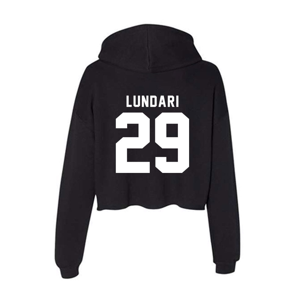 Siena - NCAA Baseball : Ryan Lundari - Women's Crop Fleece Hoodie-1
