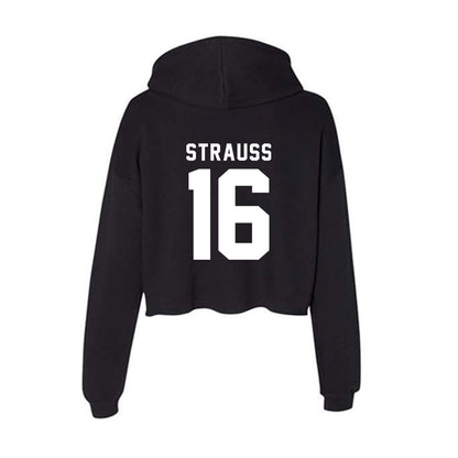 Siena - NCAA Softball : Jordan Strauss - Women's Crop Fleece Hoodie-1