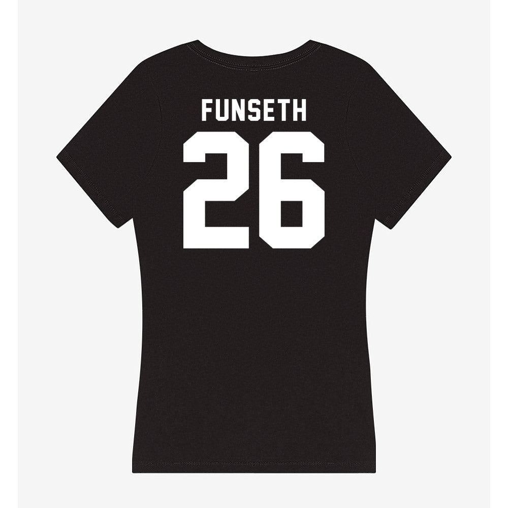 Siena - NCAA Women's Soccer : Cece Funseth - Women's V-Neck T-Shirt-1