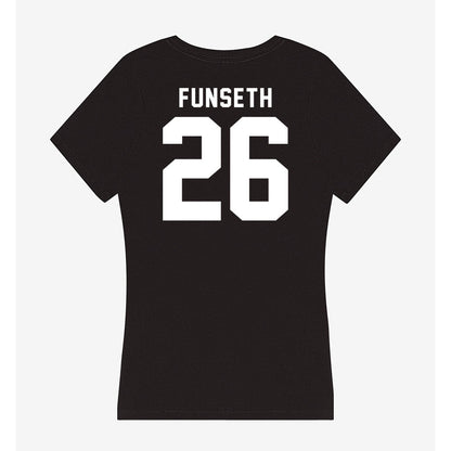 Siena - NCAA Women's Soccer : Cece Funseth - Women's V-Neck T-Shirt-1