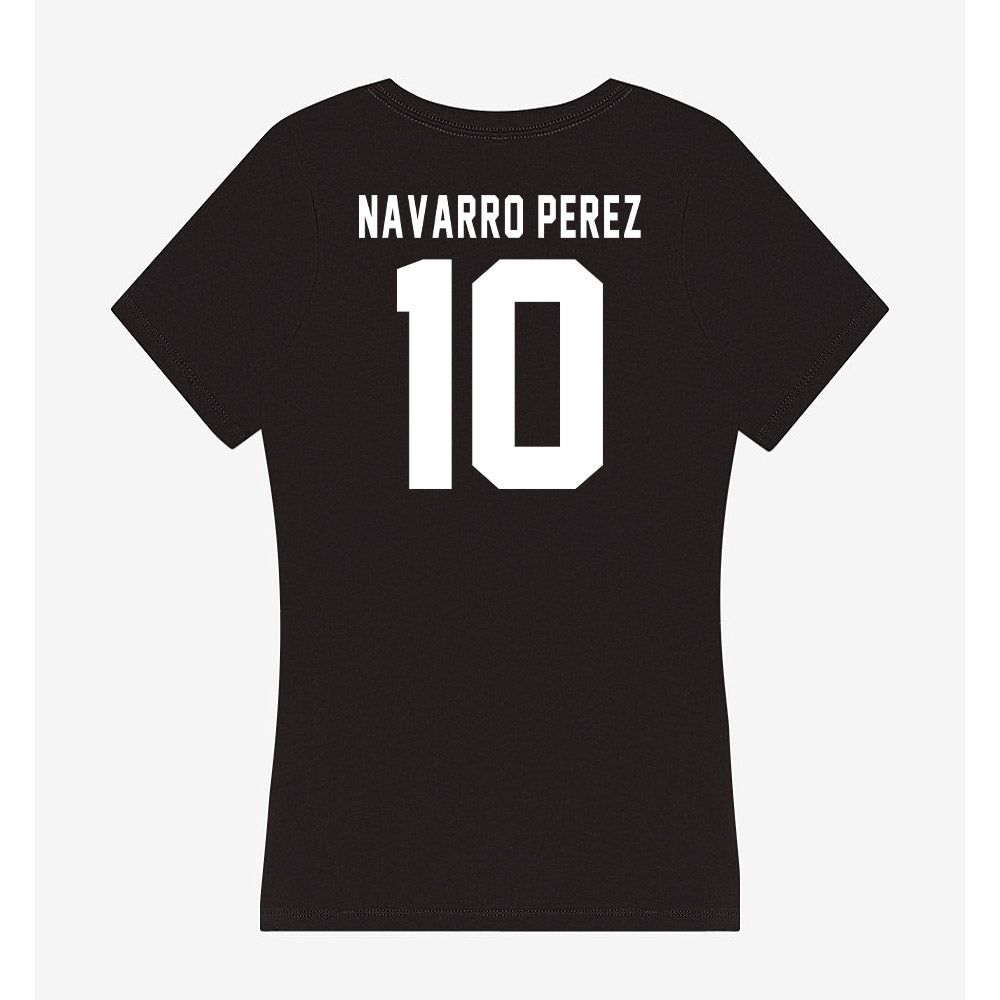 Siena - NCAA Men's Soccer : Mario Navarro Perez - Women's V-Neck T-Shirt-1