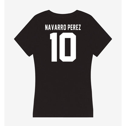 Siena - NCAA Men's Soccer : Mario Navarro Perez - Women's V-Neck T-Shirt-1