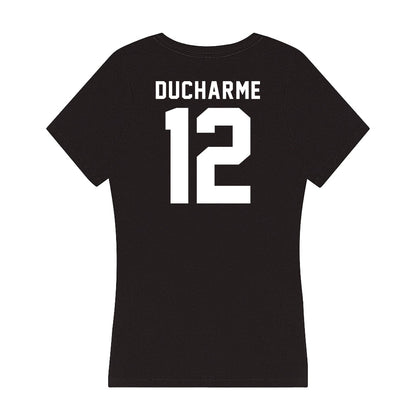 Siena - NCAA Men's Basketball : Reid Ducharme - Women's V-Neck T-Shirt-1