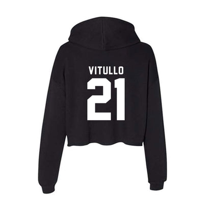 Siena - NCAA Women's Soccer : Sophia Vitullo - Women's Crop Fleece Hoodie-1