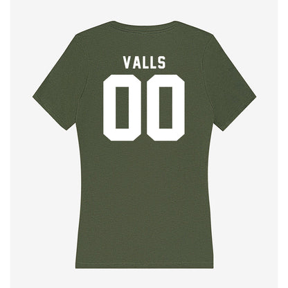 Siena - NCAA Women's Soccer : Maria Valls - Women's V-Neck T-Shirt-1