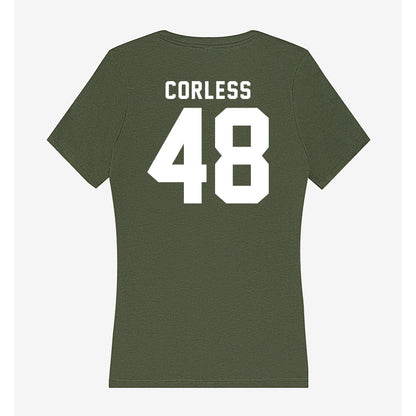 Siena - NCAA Men's Lacrosse : Brody Corless - Women's V-Neck T-Shirt-1