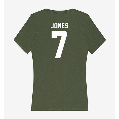 Siena - NCAA Men's Basketball : Tajae Jones - Women's V-Neck T-Shirt-1