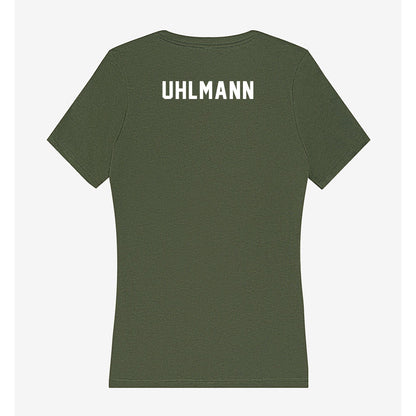Siena - NCAA Women's Swimming & Diving : Alex Uhlmann - Women's V-Neck T-Shirt-1