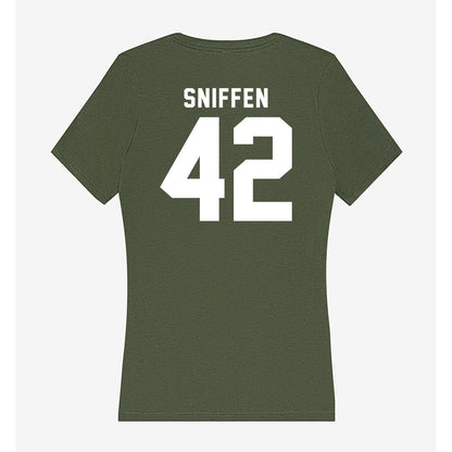 Siena - NCAA Men's Lacrosse : William Sniffen - Women's V-Neck T-Shirt-1