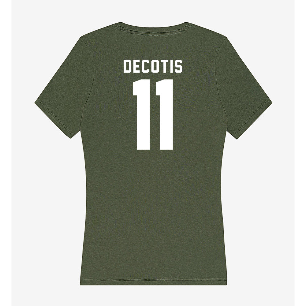 Siena - NCAA Softball : Arianna DeCotis - Women's V-Neck T-Shirt-1