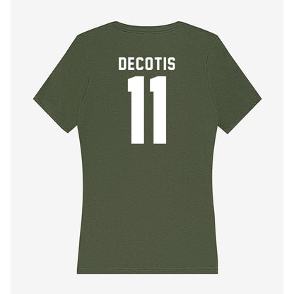 Siena - NCAA Softball : Arianna DeCotis - Women's V-Neck T-Shirt-1