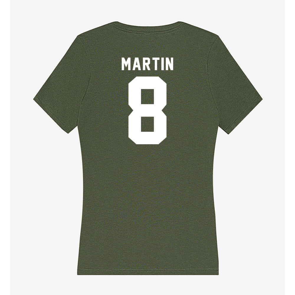 Siena - NCAA Men's Basketball : Mana Martin - Women's V-Neck T-Shirt-1