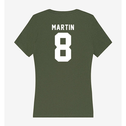 Siena - NCAA Men's Basketball : Mana Martin - Women's V-Neck T-Shirt-1
