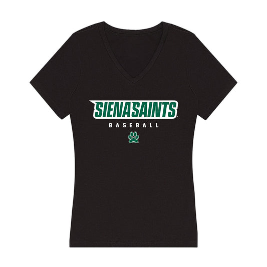 Siena - NCAA Baseball : Matt Thorsen - Women's V-Neck T-Shirt-0
