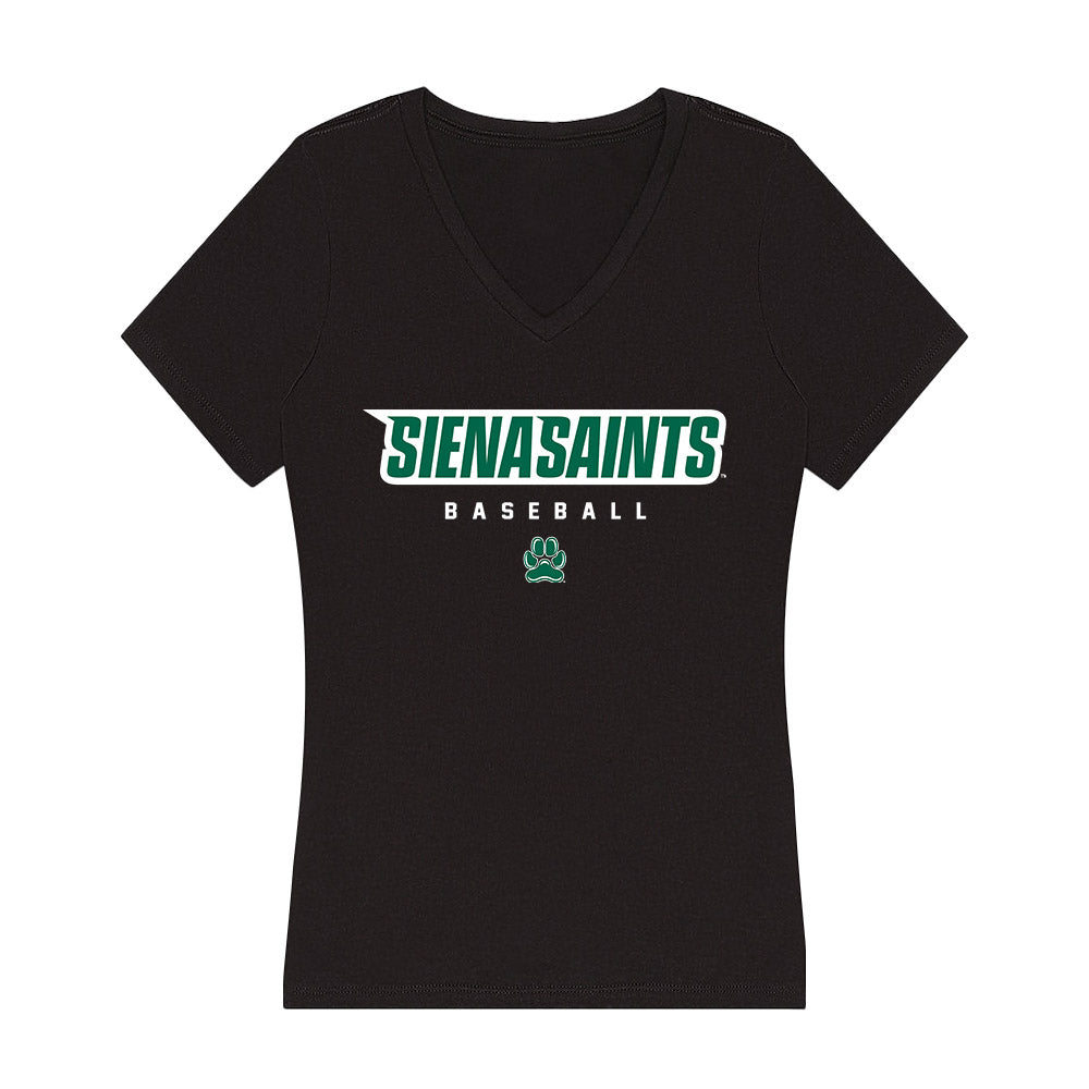 Siena - NCAA Baseball : Steven Ramirez - Women's V-Neck T-Shirt-0