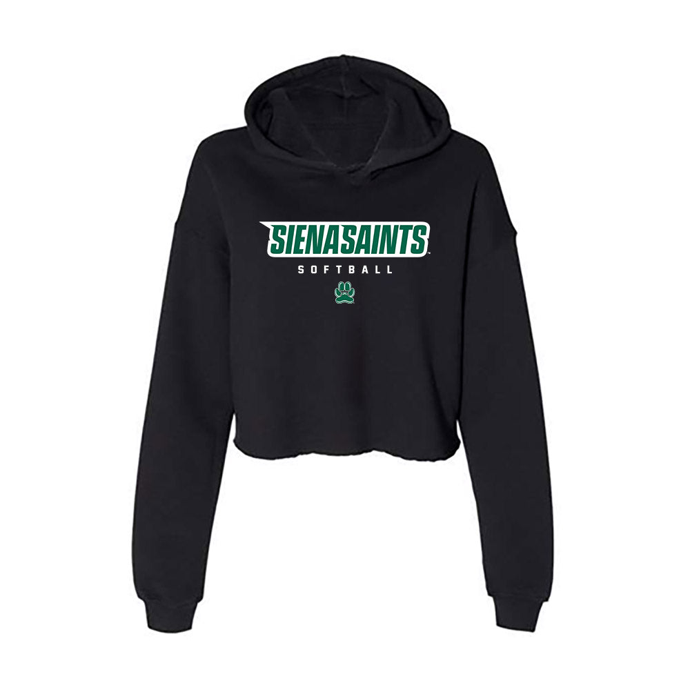 Siena - NCAA Softball : Jordan Strauss - Women's Crop Fleece Hoodie-0