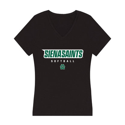 Siena - NCAA Softball : Cali DeLawder - Women's V-Neck T-Shirt-0