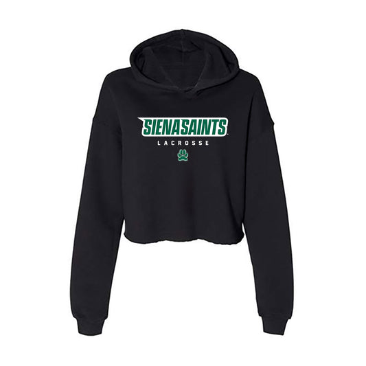 Siena - NCAA Women's Lacrosse : Cassidy Morrow - Women's Crop Fleece Hoodie-0