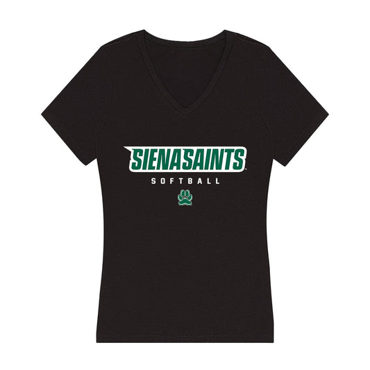 Siena - NCAA Softball : Karissa Rice - Women's V-Neck T-Shirt-0