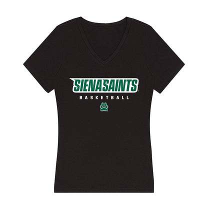 Siena - NCAA Women's Basketball : Nicole Melious - Women's V-Neck T-Shirt-0