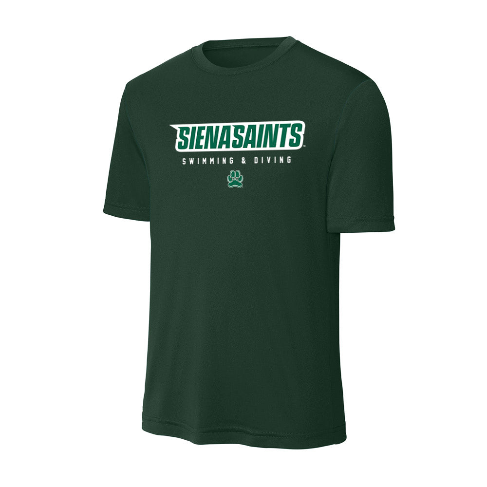 Siena - NCAA Women's Swimming & Diving : bette sherr-garcia - Activewear T-Shirt-0