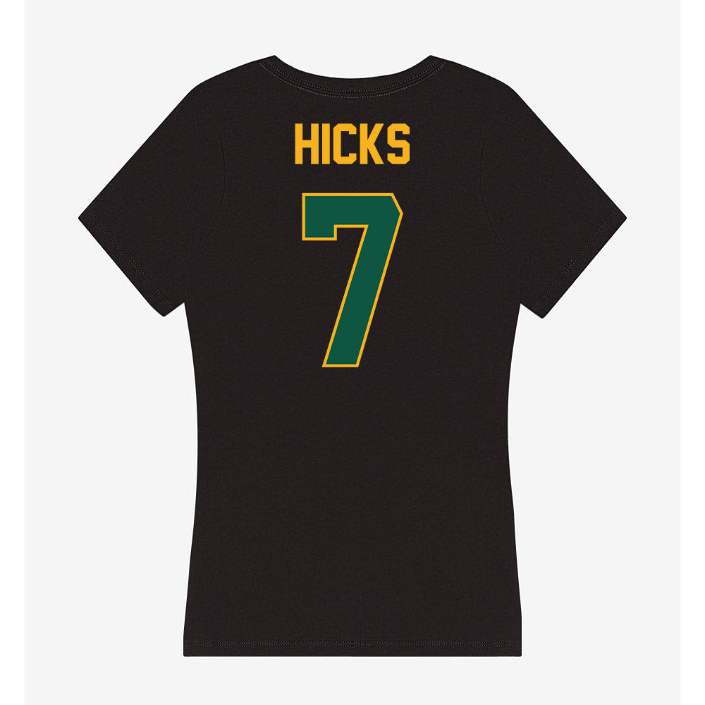 William & Mary - NCAA Football : Stephon Hicks - Women's V-Neck T-Shirt-1