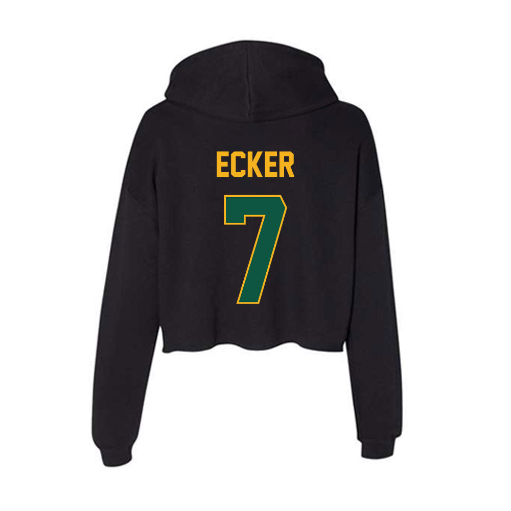 William & Mary - NCAA Baseball : Chase Ecker - Women's Crop Fleece Hoodie-1