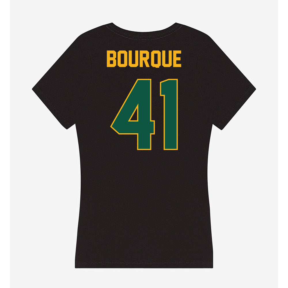 William & Mary - NCAA Baseball : Tom Bourque - Women's V-Neck T-Shirt-1