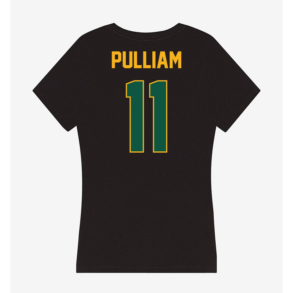 William & Mary - NCAA Men's Basketball : Kyle Pulliam - Women's V-Neck T-Shirt-1