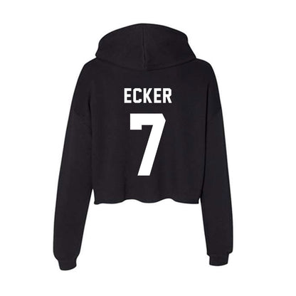 William & Mary - NCAA Baseball : Chase Ecker - Classic Shersey Women's Crop Fleece Hooded Sweatshirt-1