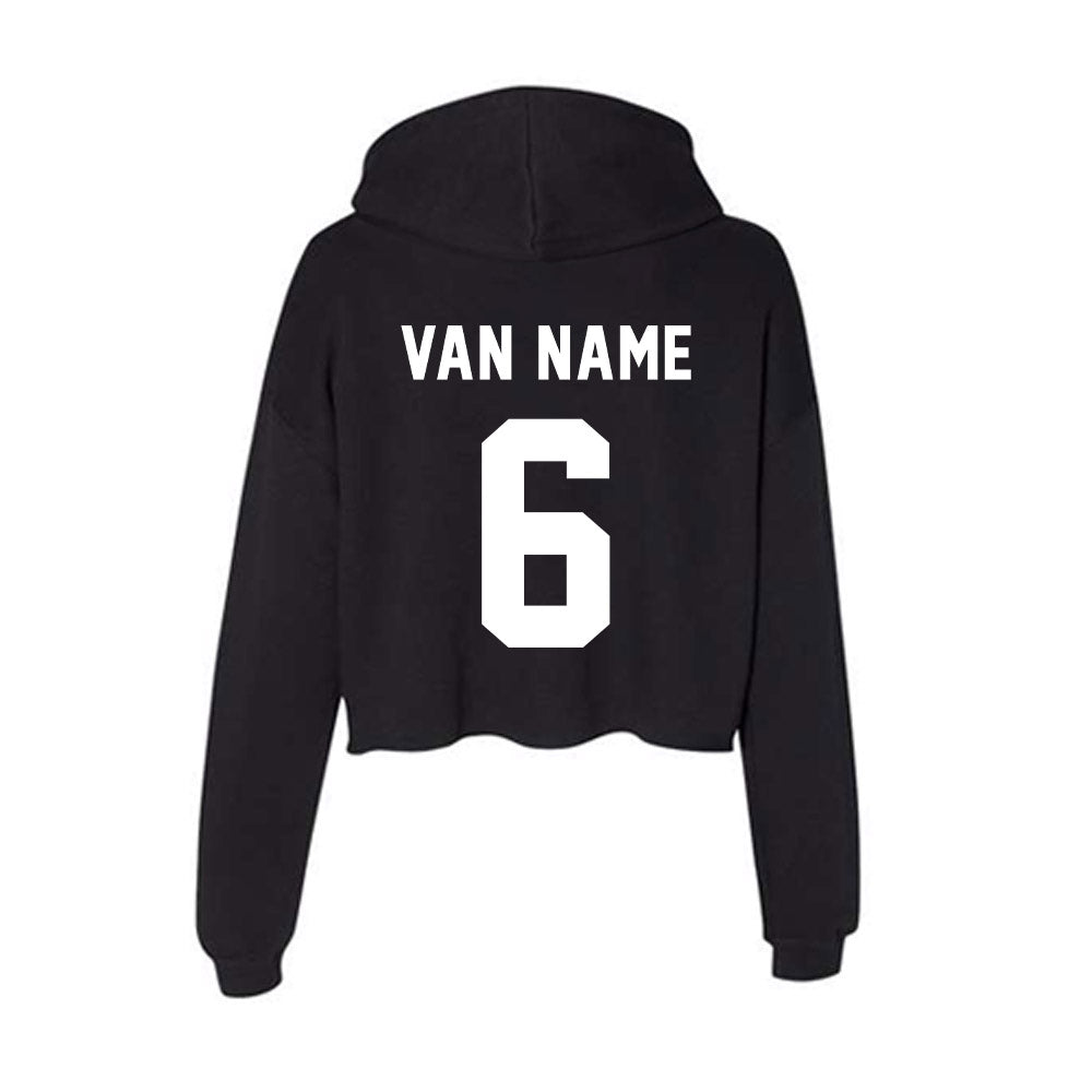 William & Mary - NCAA Women's Volleyball : Sophia Van Name - Classic Shersey Women's Crop Fleece Hooded Sweatshirt-1