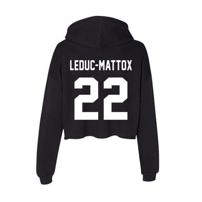 William & Mary - NCAA Football : Branson Leduc-Mattox - Classic Shersey Women's Crop Fleece Hooded Sweatshirt-1