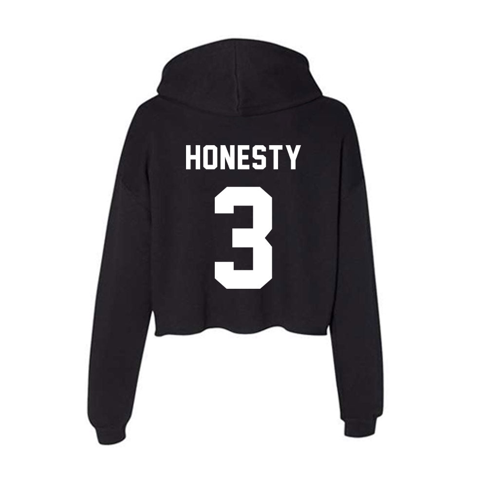 William & Mary - NCAA Football : Alfred Honesty - Classic Shersey Women's Crop Fleece Hooded Sweatshirt-1