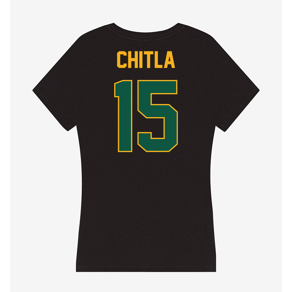 William & Mary - NCAA Baseball : Joey Chitla - Women's V-Neck T-Shirt-1