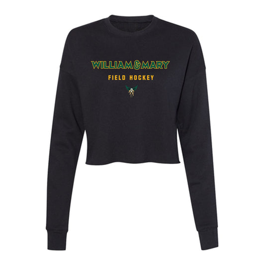 William & Mary - NCAA Women's Field Hockey : Sophie Ermellini - Women's Cropped Crew Fleece-0