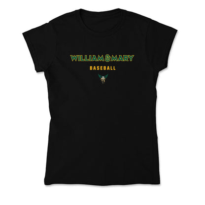 William & Mary - NCAA Baseball : Jackson Woolwine - Soft Style Women’s T-Shirt-0