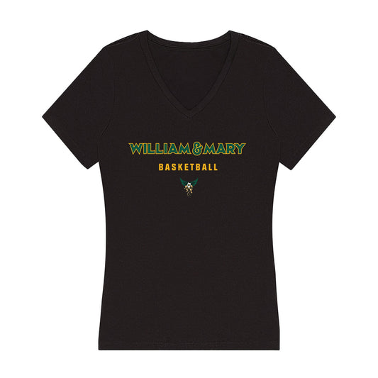 William & Mary - NCAA Women's Basketball : Jordyn Steindl - Women's V-Neck T-Shirt-0