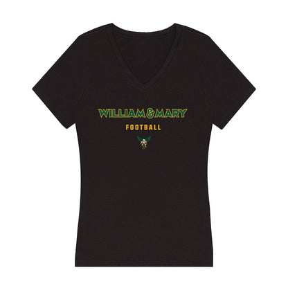 William & Mary - NCAA Football : Stephon Hicks - Women's V-Neck T-Shirt-0
