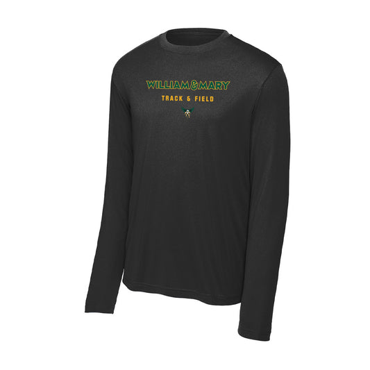 William & Mary - NCAA Men's Track & Field : Uriah Harris - Activewear Long Sleeve T-Shirt-0