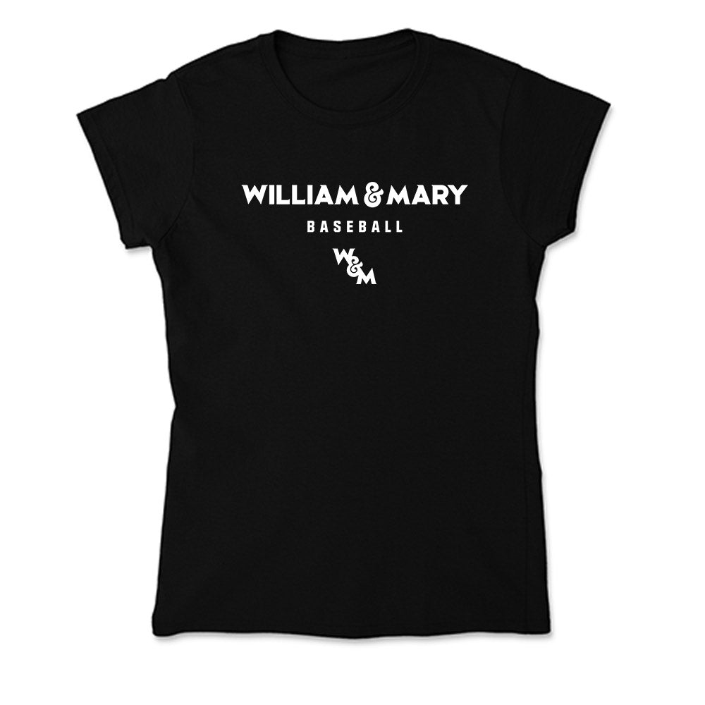 William & Mary - NCAA Baseball : Justin Summers - Classic Shersey Soft Style Women’s T-Shirt-0