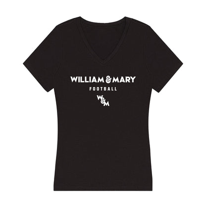 William & Mary - NCAA Football : Impact McDaniel - Classic Shersey Women's V-Neck T-Shirt-0
