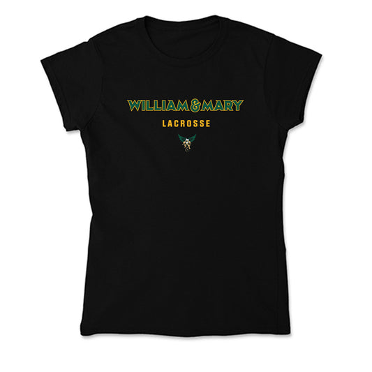 William & Mary - NCAA Women's Lacrosse : Margaret Jacob - Soft Style Women’s T-Shirt-0