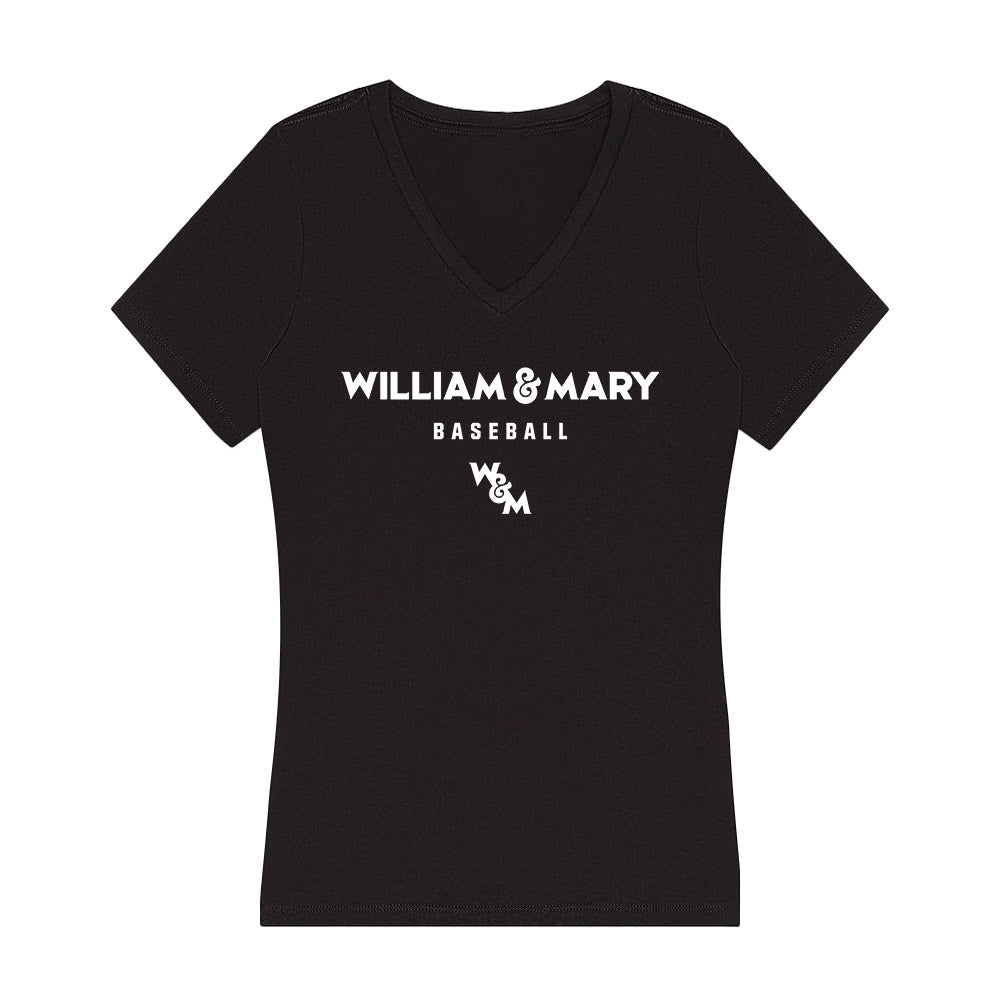 William & Mary - NCAA Baseball : Jackson Woolwine - Classic Shersey Women's V-Neck T-Shirt-0