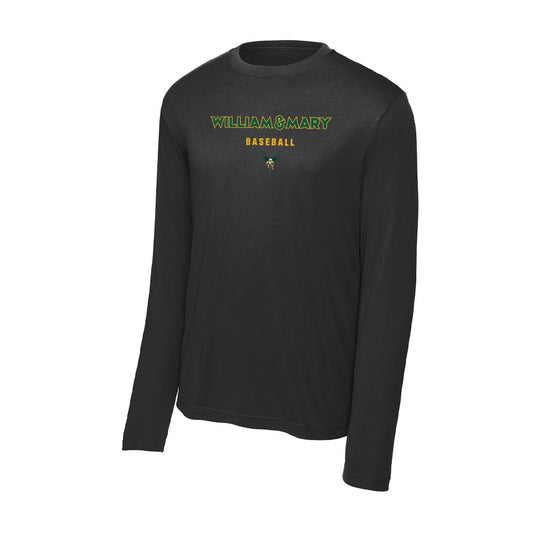 William & Mary - NCAA Baseball : Chase Ecker - Activewear Long Sleeve T-Shirt-0