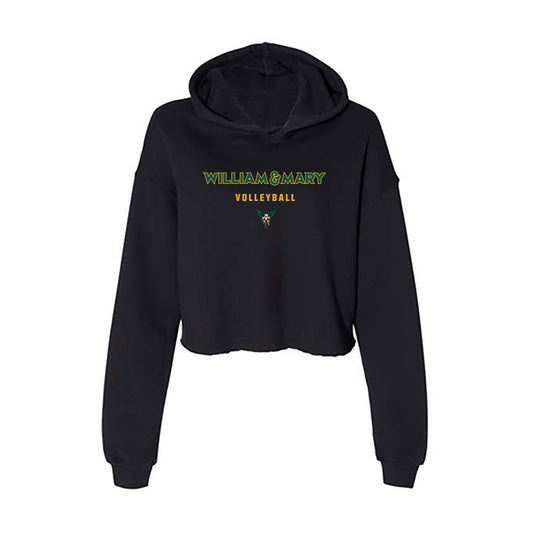 William & Mary - NCAA Women's Volleyball : Avery Horejsi - Women's Crop Fleece Hoodie-0