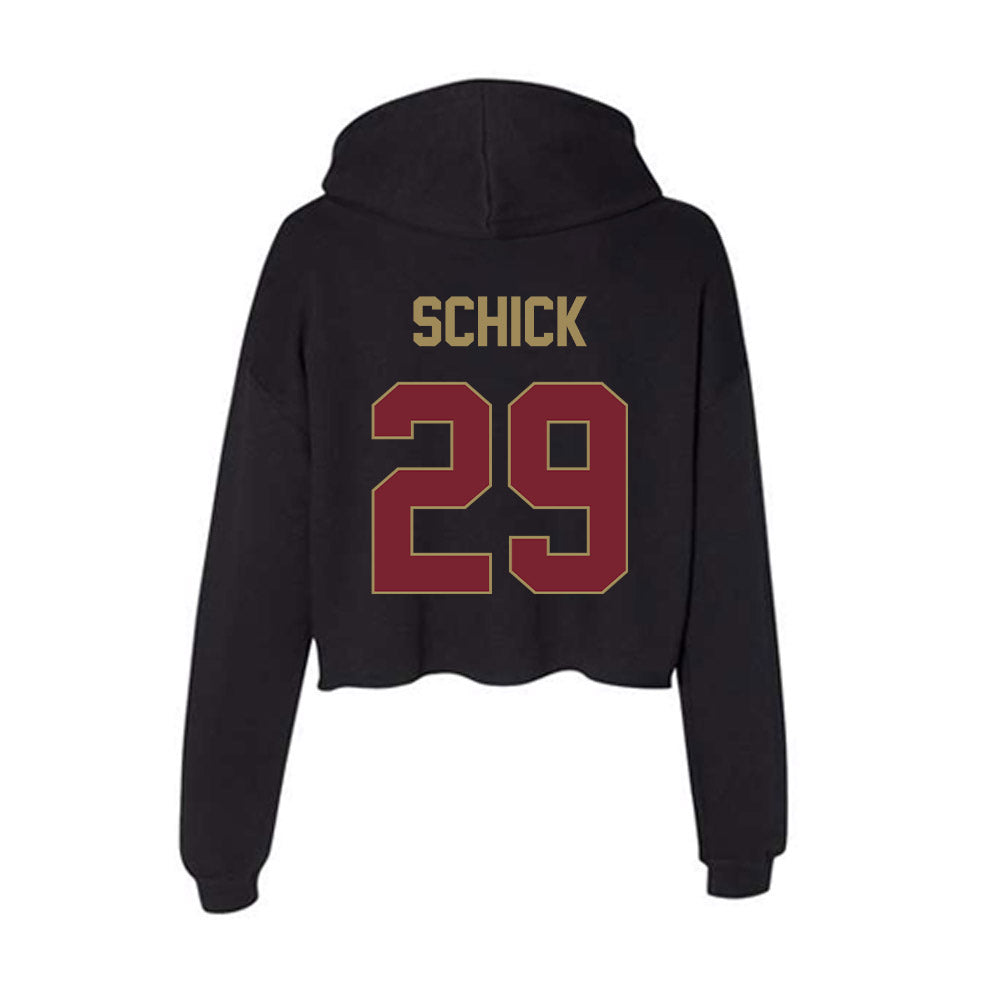 Charleston - NCAA Women's Soccer : Lyla Schick - Women's Crop Fleece Hoodie-1