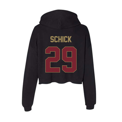 Charleston - NCAA Women's Soccer : Lyla Schick - Women's Crop Fleece Hoodie-1