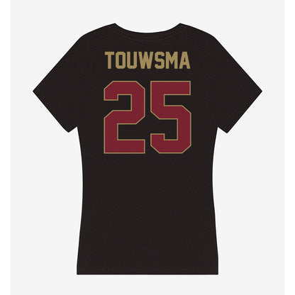 Charleston - NCAA Women's Soccer : Lucia Touwsma - Women's V-Neck T-Shirt-1