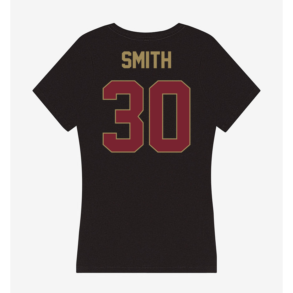Charleston - NCAA Baseball : Braeden Smith - Women's V-Neck T-Shirt-1